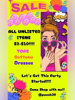 LETS GET THIS PARTY STARTED!!!! LOW STARTS! ALL UNLISTED $3-$10!